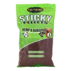 Pellets Fun Fishing Pellets Method  Hemp & Bun Spice 2mm
