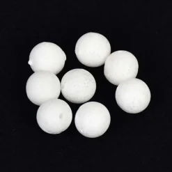 Perles rondes flottantes Sunset blanches (x20)