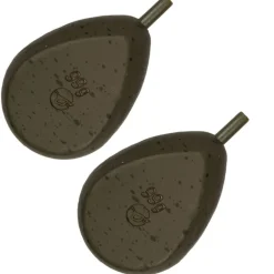 Plomb in line korda flat pear (x2)
