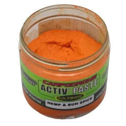 Pâte d’eschage Activ’Paste FUNFISHING Hemp et bun spice 150g (chènevis et pain d'épices)