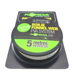 Recharge de filet soluble carpe korda boilie funnel web hexmesh (5m)