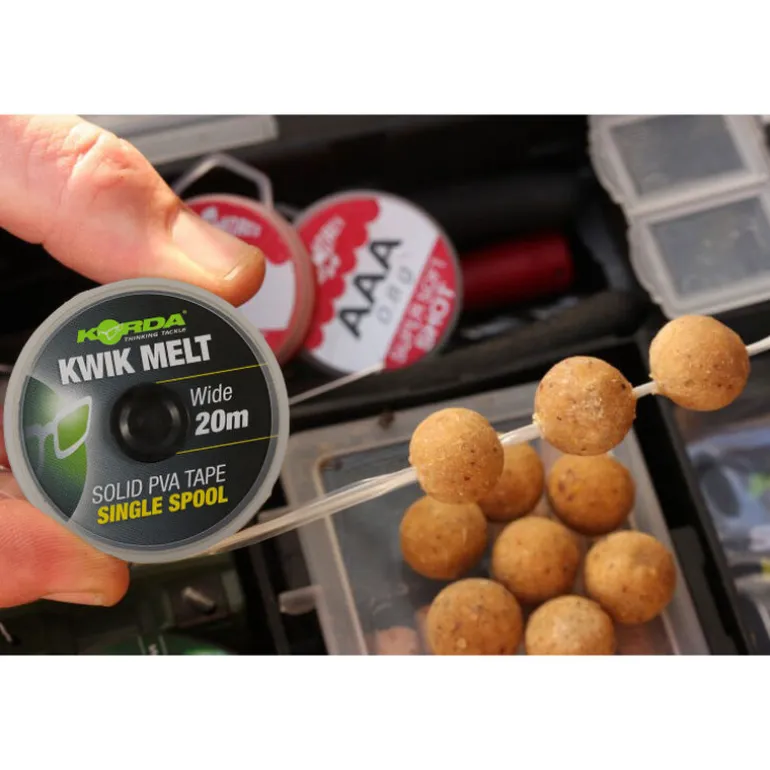 Ruban soluble carpe korda kwik melt 5mm pva (40m)