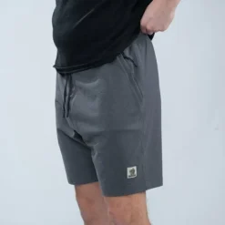 short Nash Make it Happen Badge Grey Marl