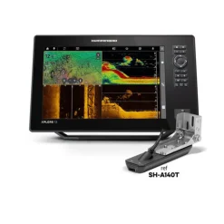 Sondeur Humminbird Combiné Tactile XPLORE 12-MEGA SI+-Sonde Tableau Arrière + T°