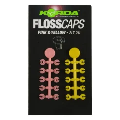 Stop appât carpe korda floss caps pink/yellow (x20)