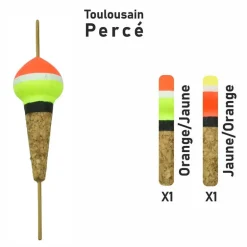 Streamline flotteur truite x2- Flotteur Toulousain Fendu Garbolino