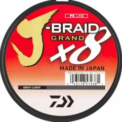 Tresse daiwa jbraid grand gris (8 brins) bobine de 270m