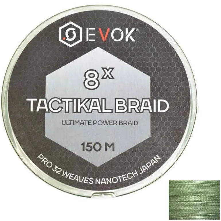 Tresse Evok Tactikal Braid 8x Green 150m