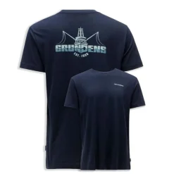 T-shirt Grundens Logo Boat SS Dark Navy