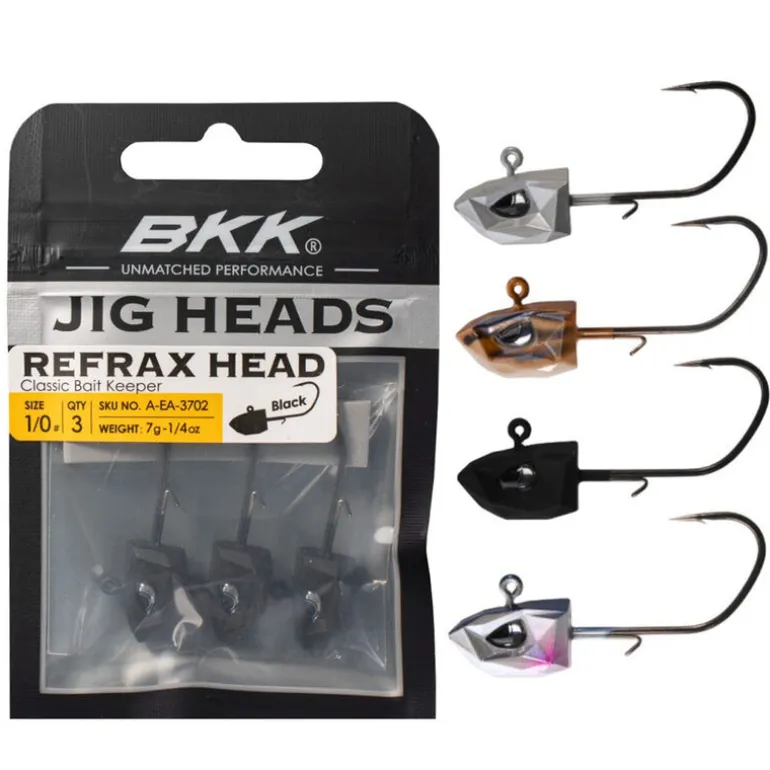 Tête Plombée BKK Refrax Jig 5.3g taille #1/0 (x3)