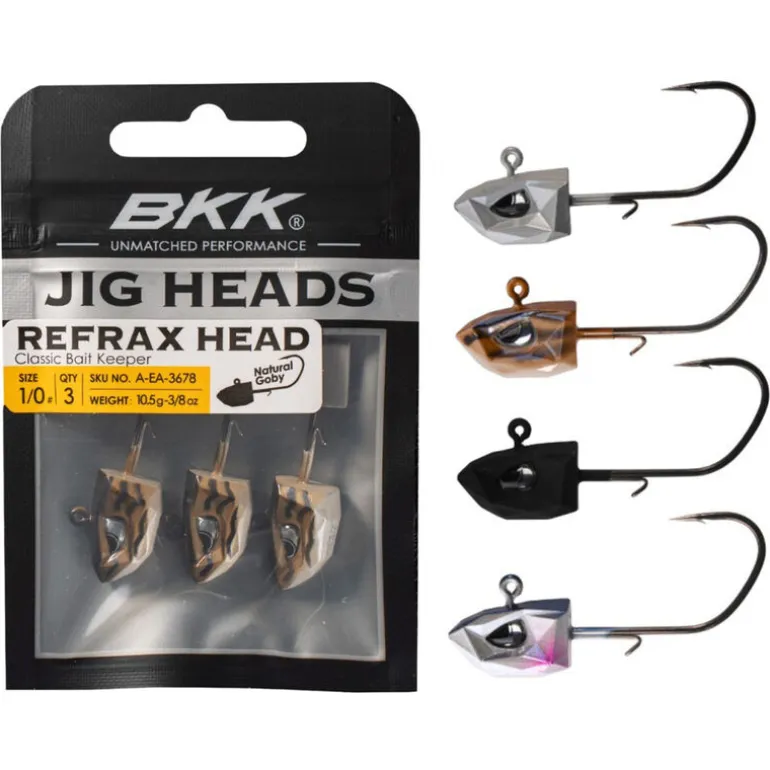 Tête Plombée BKK Refrax Jig 7g taille #1/0 (x3)