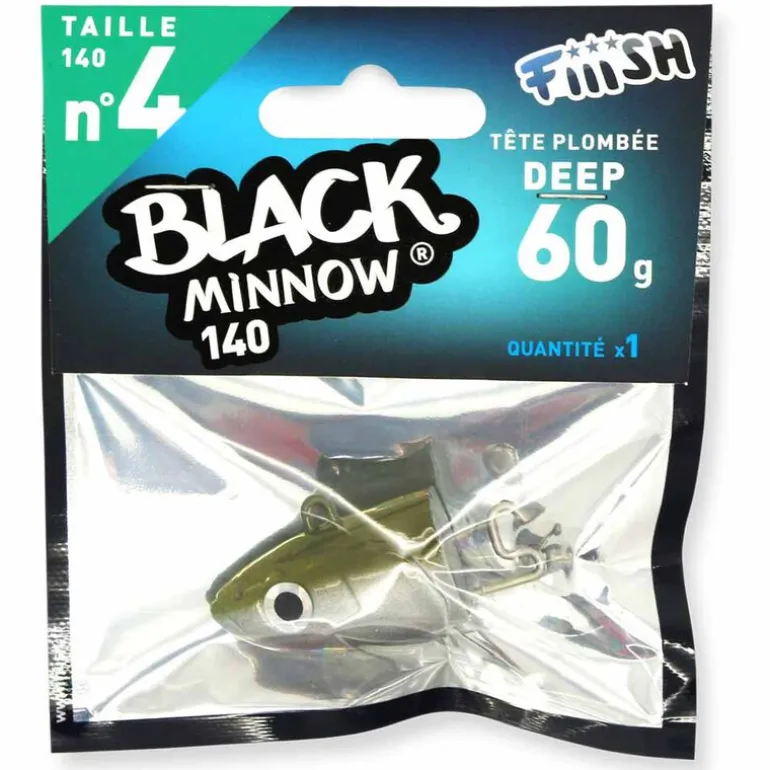 Tête plombee fiiish black minnow 140 deep 60g (x1)
