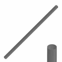 Tube Rive 50mm L182cm Fume