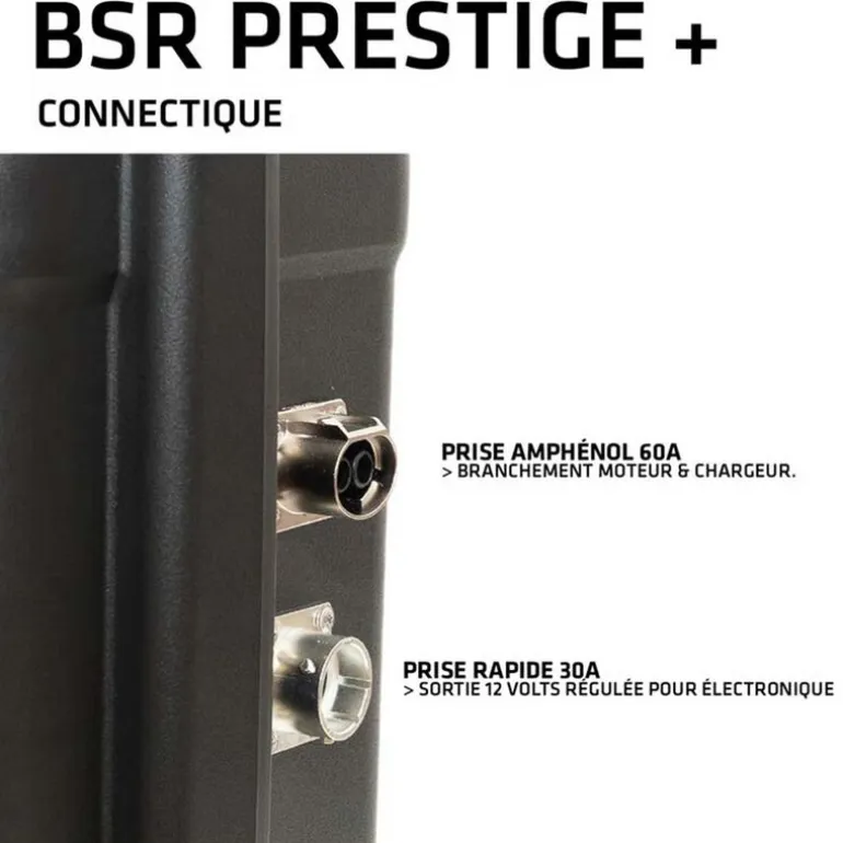 Valise BSR PRESTIGE+ LifePo4 Gen3 12V/100Ah + chargeur+ prise sondeur